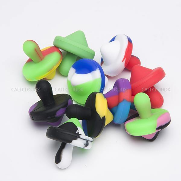 Silicone Spinner Carb Cap- Mix Color - Cali Cloudx Inc